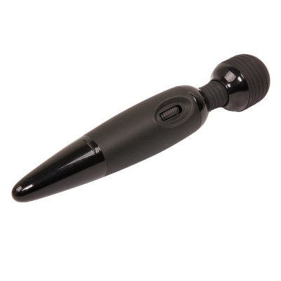 Vibrator Bagheta Power Wand, Negru, 25 Cm
