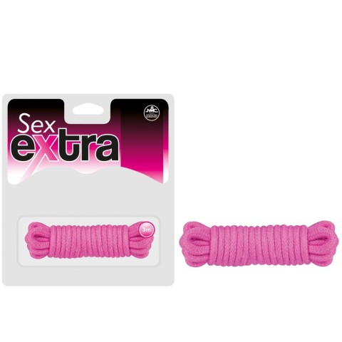 Sfori Benzi, Franghie Pentru Imobilizare Erotica Sex Extra Love, Roz, 3 Metri, pasiune.ro