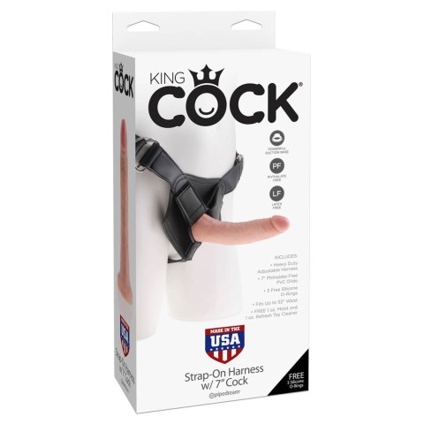Pagina 3 - Jucarii Pentru Cupluri, Ham Strap-on Cu Dildo King Cock, Natural, 18 Cm, pasiune.ro