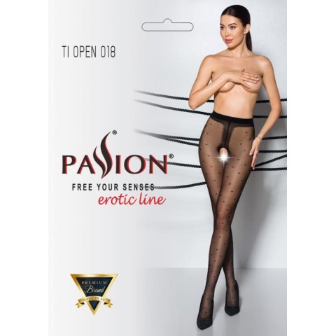 Passion, Dresuri Sexy Decupate Intim, Negru, L/xl 3/4 (20 Den), pasiune.ro