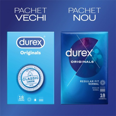 Pachet Prezervative Durex Classic 2x18, 36 Bucati 