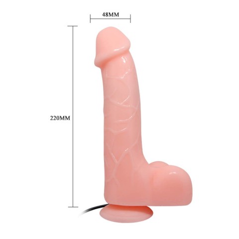 Debra, Vibrator Realistic Cu Ventuza, Natural, 22 Cm, pasiune.ro