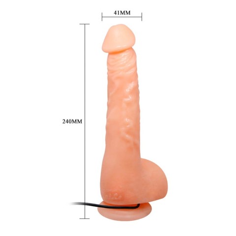Debra, Vibrator Realistic Cu Ventuza, Natural, 20 Cm, pasiune.ro