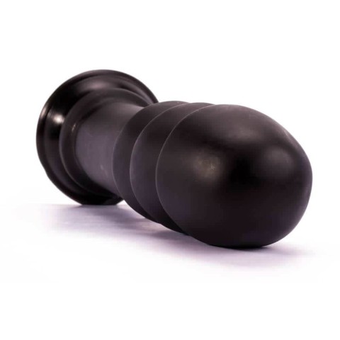 Dildouri Anale, Dildo Clasic King-sized Anal Ripples, Negru, 28.5 Cm, pasiune.ro