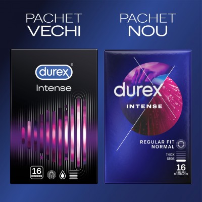 Pachet Prezervative Durex Intense Orgasmic 2x16, 32 Bucati 