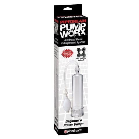 Jucarii adulti, Pompa Penis Pentru Incepatori Beginners Power Pump, Transparent, pasiune.ro