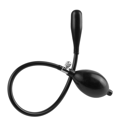 Dop Anal Gonflabil Ass Expander, Negru, 7.5 Cm