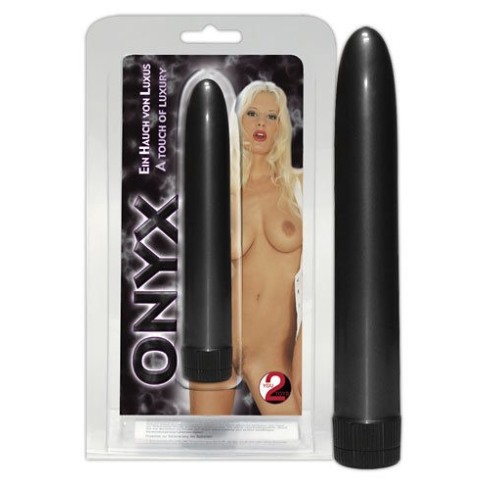 vibrator, Vibrator Onyx, Negru, 17 Cm, pasiune.ro