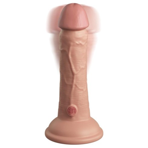silicone, Vibrator Realistic Dual Density Silicone Cock, Natural, 15 Cm, pasiune.ro