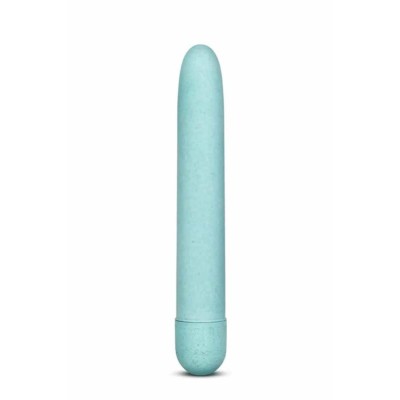 Vibrator Clasic Gaia Eco Aqua, Turcoaz, 17.5 Cm