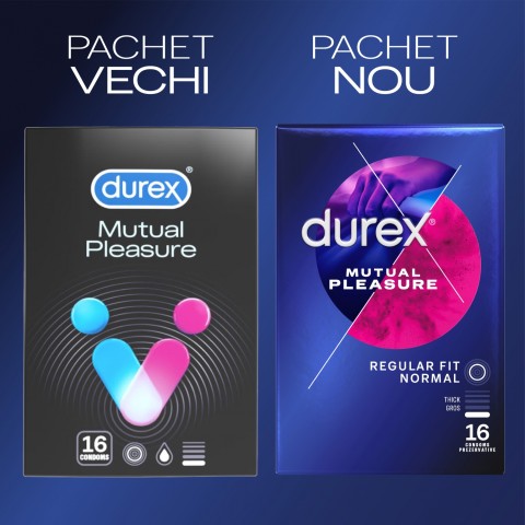 Durex, Pachet Prezervative Durex Mutual Pleasure 2x16, 32 Bucati , pasiune.ro