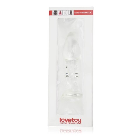 Dildouri Sticlametal, Dop Anal Din Sticla Borosilicata Glass Romance, Transparent, 14 Cm, pasiune.ro