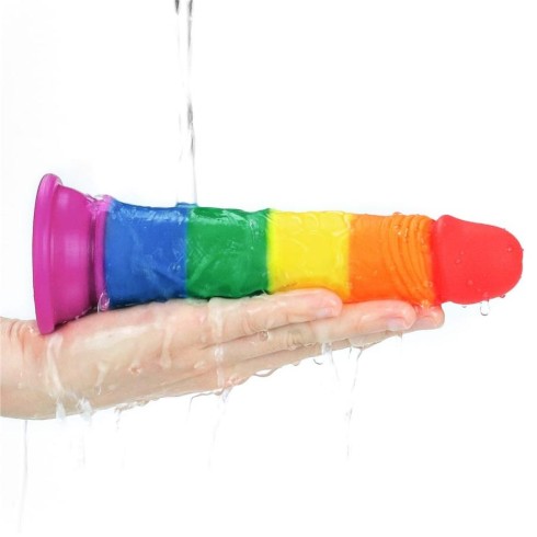 dildo, Dildo Clasic Cu Ventuza Prider, Multicolor, 18.5 Cm, pasiune.ro