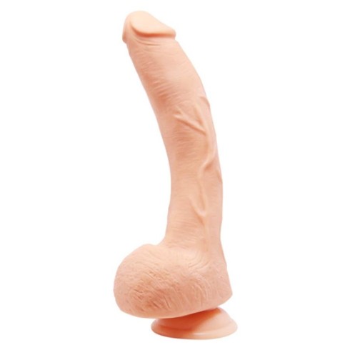 dildo, Dildo Clasic Cu Ventuza Beautiful Jack, Natural, 26 Cm, pasiune.ro