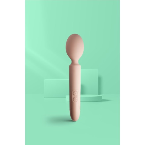 Magic Wand, Vibrator Bagheta Take Me, Bej, 22 Cm, pasiune.ro