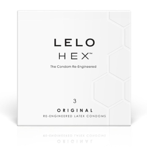 LELO, Prezervative Hex Original, 3 Buc., pasiune.ro