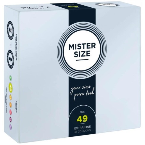 latex, Mister Size 49 Mm Condoms 36 Pieces, pasiune.ro