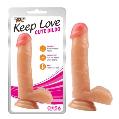 dildo, Dildo Keep Love Cute Dildo, Natural, 17 Cm, pasiune.ro
