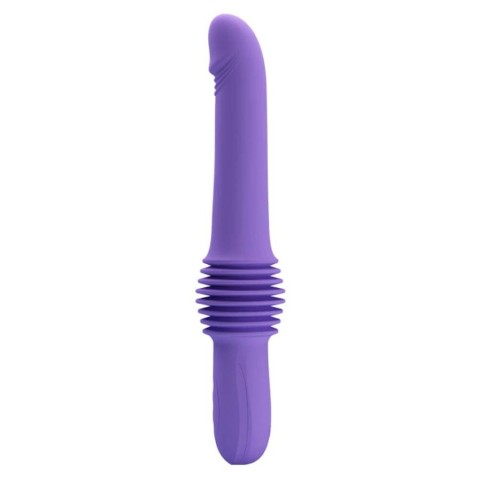 Vibratoare Speciale, Vibrator Realistic Cu Functie Du-te/vino Pazuzu, Mov, pasiune.ro