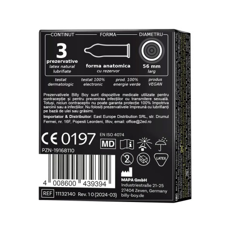 BILLY BOY, Prezervative Billy Boy Feel It 3 Buc, pasiune.ro