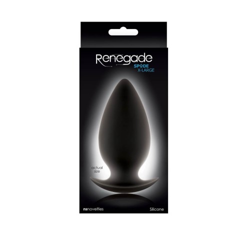 NS Toys, Dop Anal Renegade Spades, X-large, Negru, 11 Cm, pasiune.ro