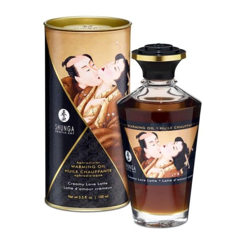 Uleiuri masaj si creme, Ulei Afrodisiac Cu Efect De Caldura Creamy Love Latte, 100 Ml, pasiune.ro