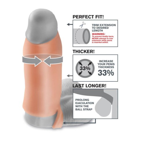 fantasy, Extensie/manson Penis Real Feel Enhancer Xl, Natural, 17.8 Cm, pasiune.ro