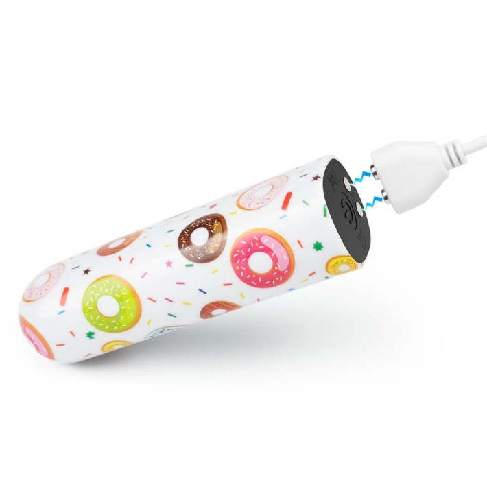 Glont Vibrator Reincarcabil Donut Massager, Multicolor, 8.5 Cm