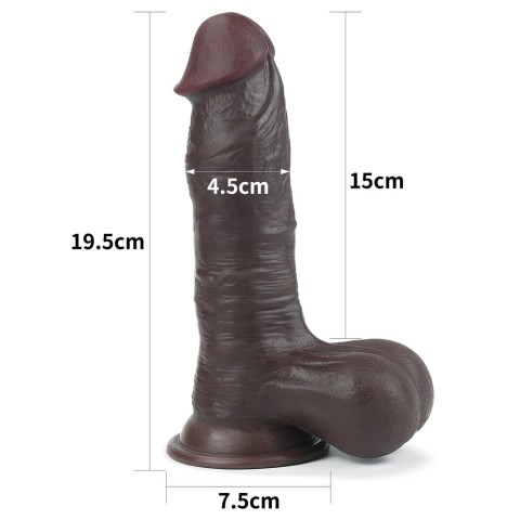 Pagina 3 - Dildouri, Dildo Ultra-realistic Dublu-stratificat Sliding Skin, Brun, 19.8 Cm, pasiune.ro