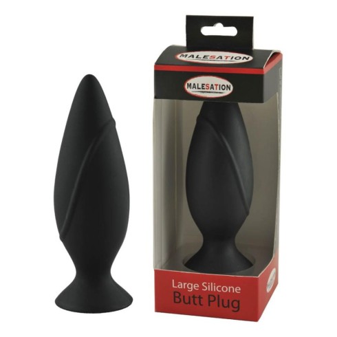 silicone, Dop Anal Silicon, Negru, 12 Cm, pasiune.ro