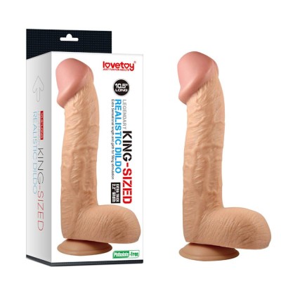 Dildo Realistic Cu Ventuza Legendary King-sized, Natural, 27 Cm