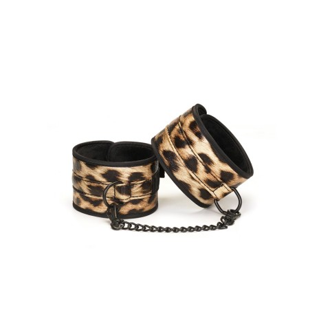 LIEBE SEELE, Set Accesorii Imobilizare Erotica Leopard Print Soft Bondage Kit (13 Piese), pasiune.ro