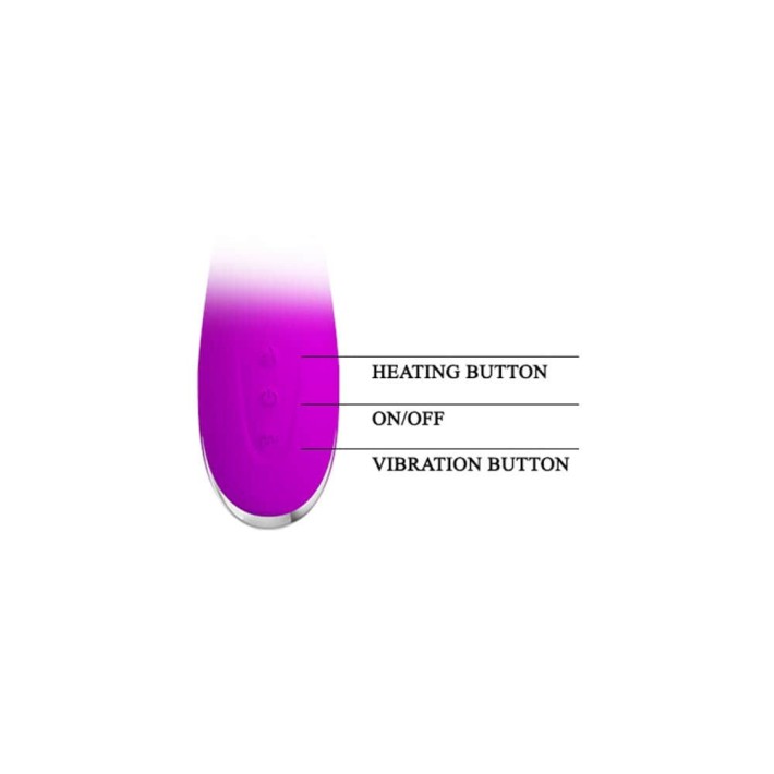 Vibrator Rabbit Cu Functie De Incalzire Cornelius, Violet, 21 Cm