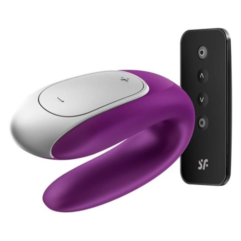 double, Vibrator Pentru Cupluri Double Fun, Violet, pasiune.ro