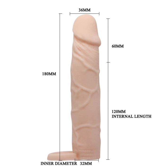 Manson/extensie Penis, Natural, 18 Cm