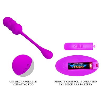 Ou Vibrator Cu Telecomanda Leshy, Violet