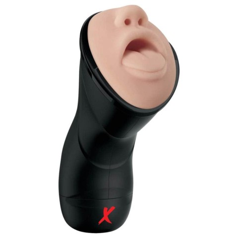 Pipedream - PDX Elite, Masturbator Gura Deep Throat Vibrating Stroker, pasiune.ro