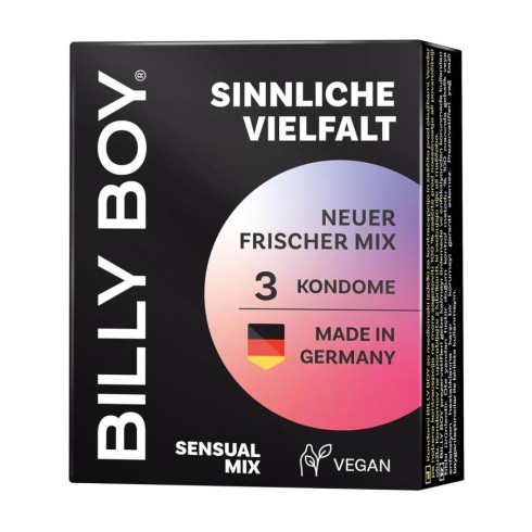 prezervative, Prezervative Billy Boy Sensual Mix 3 Buc, pasiune.ro