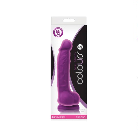 Pagina 4 - Dildouri Clasice, Dildo Realistic Colours Dual Density, Mov, 13 Cm, pasiune.ro