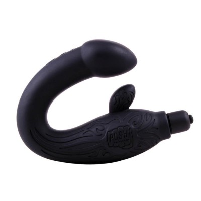 Vibrator Anal Black Mont P-spot Perineum Massager, Negru, 25 Cm