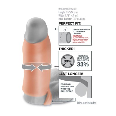Extensie/manson Penis Real Feel Enhancer, Natural, 14 Cm