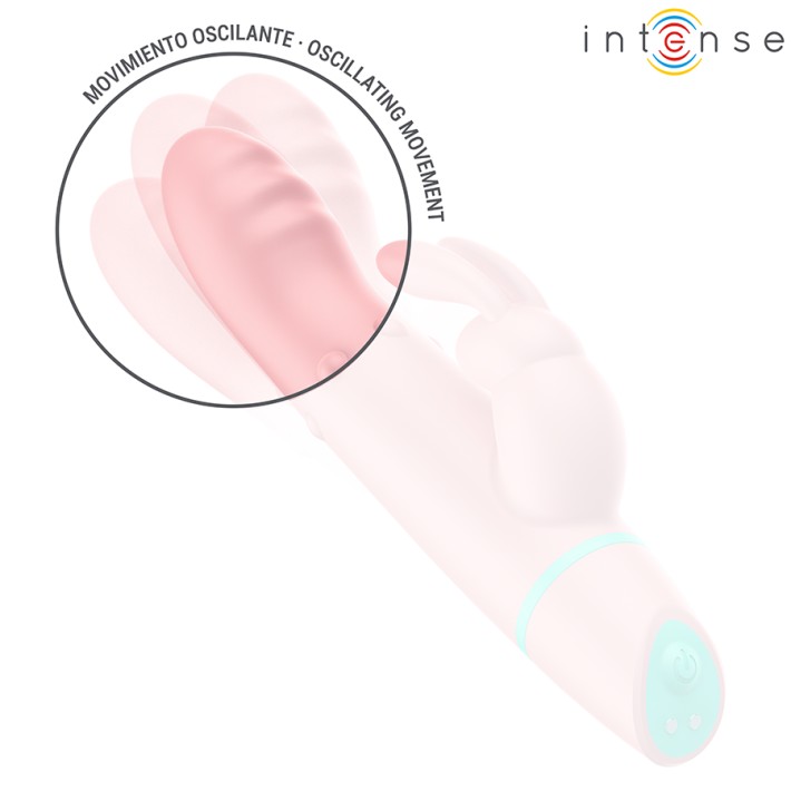Vibrator Rabbit Alvin Cu Rotatii Si Oscitatii Baby Pink 3