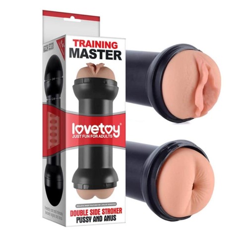 Lovetoys, Masturbator Dublu Traning Master Double Side Stroker Pussy And Anus, pasiune.ro