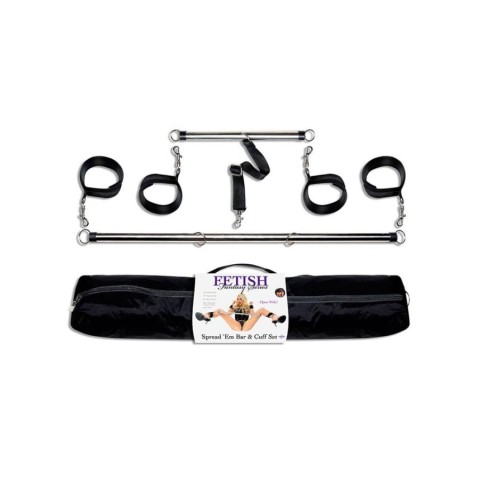 Pipedream - Fetish Fantasy Series, Set Imobilizare Erotica Cu Bare Metalice Spread Em, pasiune.ro