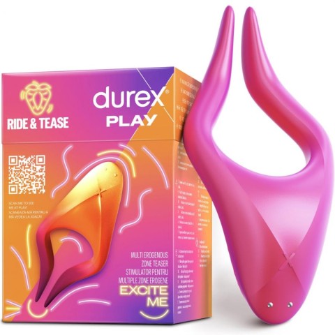 Durex, Vibrator Cuplu Durex Ride & Tease - Stimulator Pentru Multiple Zone Erogene , pasiune.ro