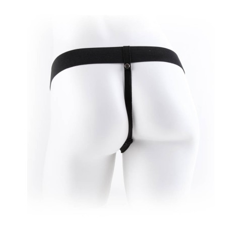 Pipedream - Fetish Fantasy Series, Strap-on/extensie Penis Cu Testicule, Brun, 22.8 Cm, pasiune.ro