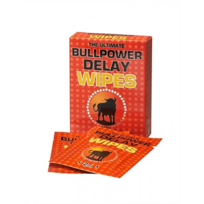 Servetele Umede Contra Ejacularii Precoce Bull Power Delay, 6 Buc X 2 Ml