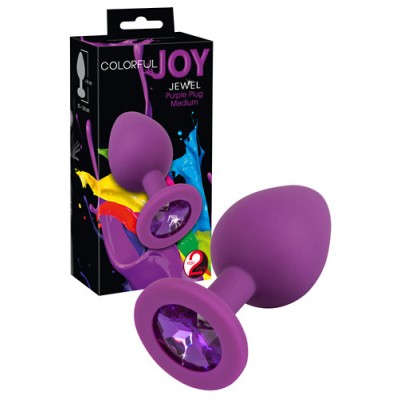 Dop Anal Colorful Joy Jewel, Mov, 8 Cm