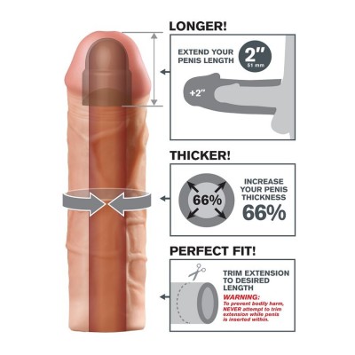 Extensie/manson Penis Mega 2 Extension, Natural, +5 Cm