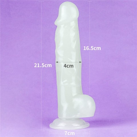 Pagina 5 - Dildouri Clasice, Dildo Clasic Fosforescent Lumino Play, Alb, 21.5 Cm, pasiune.ro